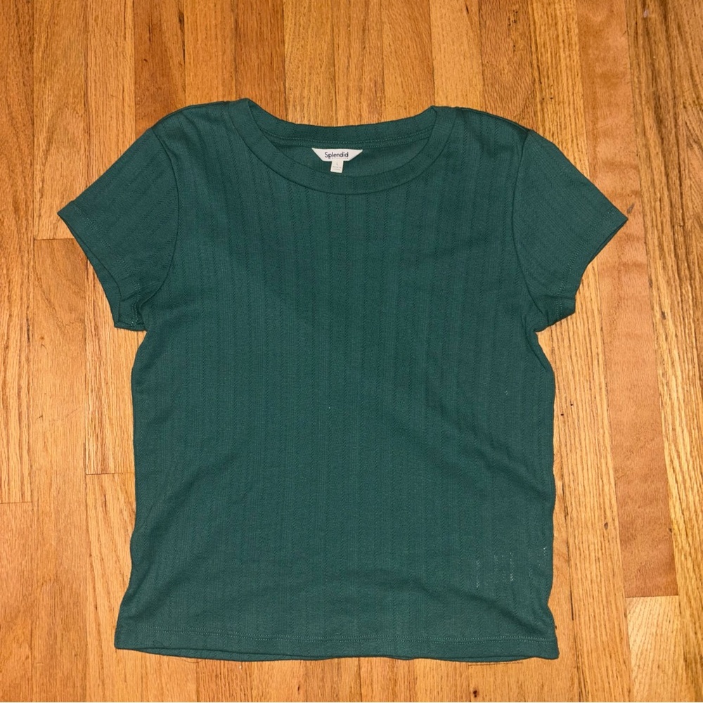 Splendid Teal Knit Top